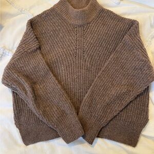 Abercrombie and Fitch Cozy Brown Knit Sweater